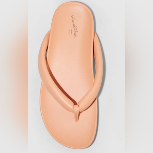 Universal Thread Orange Jewel Contour Flip Flops - Picture 3 of 6